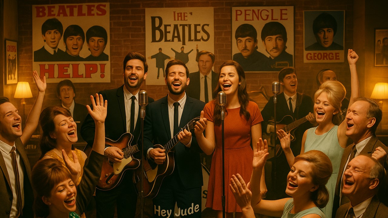 вечеринка в стиле The Beatles